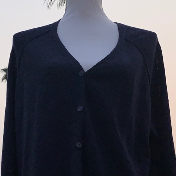 Eileen Fisher Blue linen cotton Cardigan large - Picture 7 of 8